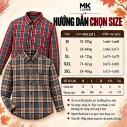Áo Sơ Mi nam kẻ Strap MKCLEVER Chất kẻ thô thoáng mát, mềm mại, chống nhăn, form rộng mặc hằng ngày 9