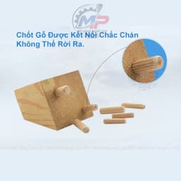 Chốt Gỗ Tròn (0.5kg - 1kg) , Chốt Gỗ Ghép Mộng Liên Kết, Chốt Gỗ Tròn 6mm, 8mm, 10mm, 12mm Chot-03 6
