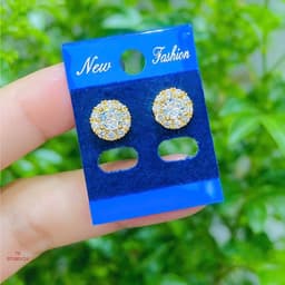 Bông Tai Nữ Xi Mạ Vàng Phong Cách Đơn Giản Hàn Quốc B1386 -75 1