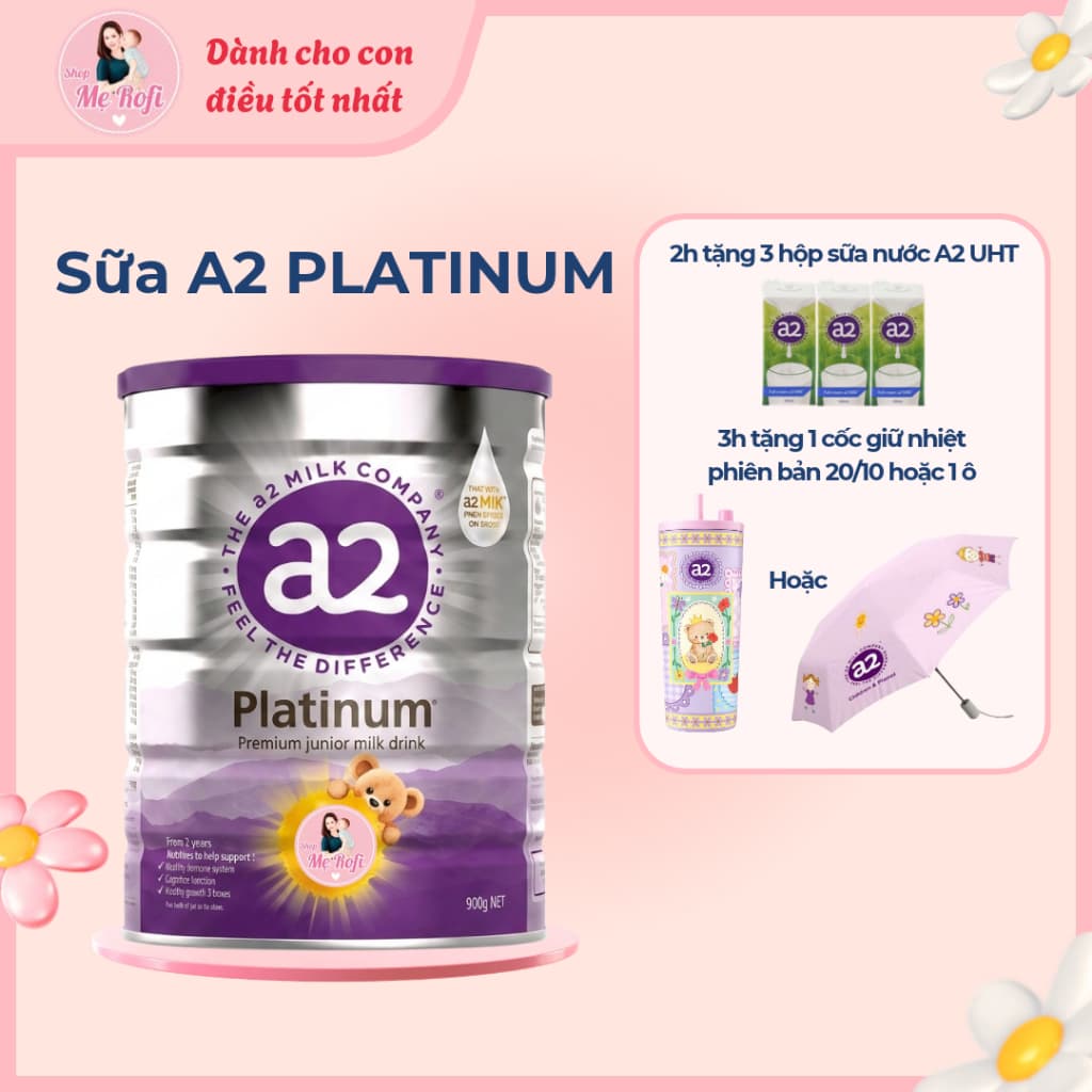 Sữa A2 Platinum đủ số phát triển toàn diện Úc lon 900gram - Mẹ Rofi