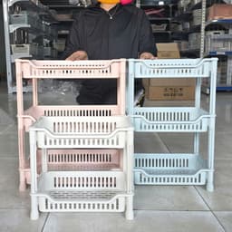 Kệ Chữ Nhật Trung To Việt Nhật 2-3 Tầng Đa Năng 5536/8/9 Đựng Gia Vị, Úp Chén Nhà Bếp - TADAHOME 8