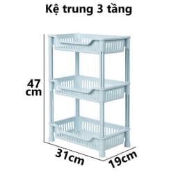 Kệ Chữ Nhật Trung To Việt Nhật 2-3 Tầng Đa Năng 5536/8/9 Đựng Gia Vị, Úp Chén Nhà Bếp - TADAHOME 5