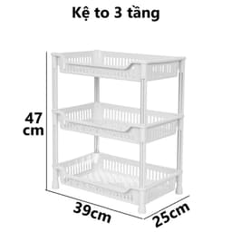 Kệ Chữ Nhật Trung To Việt Nhật 2-3 Tầng Đa Năng 5536/8/9 Đựng Gia Vị, Úp Chén Nhà Bếp - TADAHOME 7