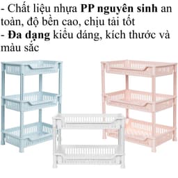 Kệ Chữ Nhật Trung To Việt Nhật 2-3 Tầng Đa Năng 5536/8/9 Đựng Gia Vị, Úp Chén Nhà Bếp - TADAHOME 2