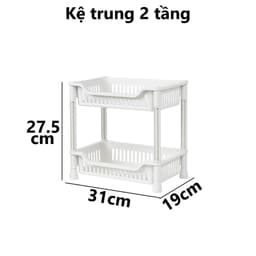 Kệ Chữ Nhật Trung To Việt Nhật 2-3 Tầng Đa Năng 5536/8/9 Đựng Gia Vị, Úp Chén Nhà Bếp - TADAHOME 4