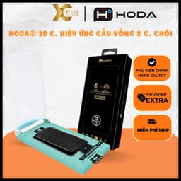 [Có iP18] Cường Lực HODA® 3D Chống Hiệu Ứng Cầu Vồng x C.Chói Full Tràn Viền Vát Cạnh Không Lẹm Viền cho iP 18 Pro Max 1