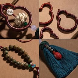 Khánh Treo Xe Ô tô Phong Thuỷ, Đồ Trang Trí Xe Ô tô Sang Trọng Hồ Lô Đón Phúc, Bình An May Mắn 4