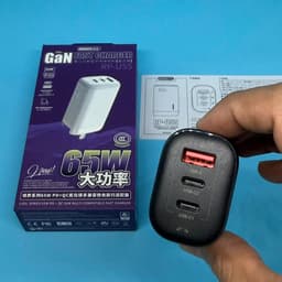 Cốc/ Củ sạc nhanh 65W GaN Remax RP-U55 và 45W Wekome WP-U103/ 30W Pisen TS-C195/ 67W U2-AC67W 4