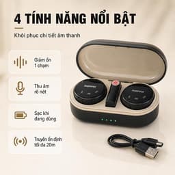 Bộ 2 Micro Thu Âm Cài Áo Remax K16 Li-ght-ning/ Type-c và 1 Micro k02/ K23 5