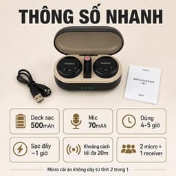 Bộ 2 Micro Thu Âm Cài Áo Remax K16 Li-ght-ning/ Type-c và 1 Micro k02/ K23 6