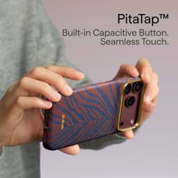 [Có iP18] Ốp PITAKA Edge Case – Breath of Veins Bản Hở Viền Có Nút Control – Siêu Phẩm Từ Sợi Aramid Dệt cho iP 3