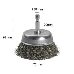Bộ Chổi Đánh Gỉ 9 Chi Tiết Chân Lục Giác 1/4” Thép Carbon – Đánh Rỉ, Làm Sạch Kim Loại 3
