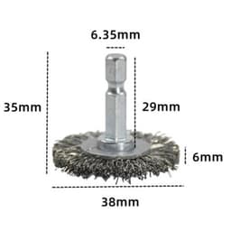 Bộ Chổi Đánh Gỉ 9 Chi Tiết Chân Lục Giác 1/4” Thép Carbon – Đánh Rỉ, Làm Sạch Kim Loại 4