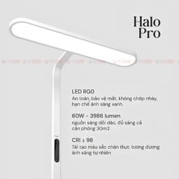 Đèn Sàn Làm Việc Bảo Vệ Mắt Kyvian Halo Pro by Velix - 60W, 3986 Lumen, CRI 98- CHÍNH HÃNG 3