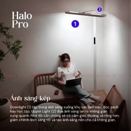 Đèn Sàn Làm Việc Bảo Vệ Mắt Kyvian Halo Pro by Velix - 60W, 3986 Lumen, CRI 98- CHÍNH HÃNG 5