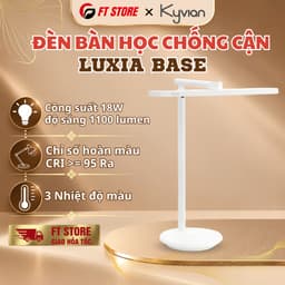 Đèn Bàn Làm Việc Bảo Vệ Mắt Kyvian Luxia Base by Velix 18W 1100 Lumen CRI 95 - 3 Nhiệt Độ Màu, Xoay 360 Độ 1