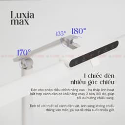 Đèn Bàn Làm Việc Bảo Vệ Mắt Kyvian Luxia Max by Velix 24W 1200 Lumen CRI 97 - Cánh Đèn 80cm, Cảm Biến Thông Minh 3
