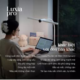 Đèn Bàn Làm Việc Bảo Vệ Mắt Kyvian Luxia Pro by Velix 16W 1100 Lumen CRI 97 - Xoay 180 Độ, 4 Nhiệt Độ Màu, Cảm Biến Sáng 6