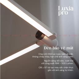 Đèn Bàn Làm Việc Bảo Vệ Mắt Kyvian Luxia Pro by Velix 16W 1100 Lumen CRI 97 - Xoay 180 Độ, 4 Nhiệt Độ Màu, Cảm Biến Sáng 7