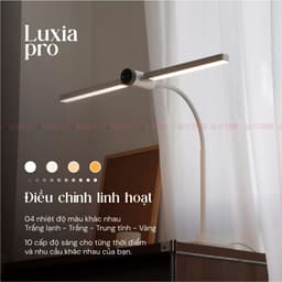 Đèn Bàn Làm Việc Bảo Vệ Mắt Kyvian Luxia Pro by Velix 16W 1100 Lumen CRI 97 - Xoay 180 Độ, 4 Nhiệt Độ Màu, Cảm Biến Sáng 5