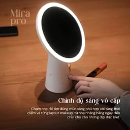 Đèn LED Gương Trang Điểm Kyvian Mira Pro 4.5W CRI 97 by Velix - 3 Sắc Độ Sáng, Pin Sạc 1800mAh, Xoay Linh Hoạt 6