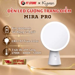 Đèn LED Gương Trang Điểm Kyvian Mira Pro 4.5W CRI 97 by Velix - 3 Sắc Độ Sáng, Pin Sạc 1800mAh, Xoay Linh Hoạt 1