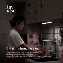 Đèn LED Thanh Không Dây Gắn Nam Châm Velix Ray Base 40cm 10W 410 Lumen - Pin Sạc 3000mAh, Xoay Góc Linh Hoạt 3