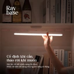 Đèn LED Thanh Không Dây Gắn Nam Châm Velix Ray Base 40cm 10W 410 Lumen - Pin Sạc 3000mAh, Xoay Góc Linh Hoạt 5