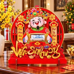 [TẾT2027]Lắc Đầu Thần Trang Trí Lễ Hội Treo Dây Chuyền Phong Cách Truyền Thống Mang Ý Nghĩa Phước Lành 5