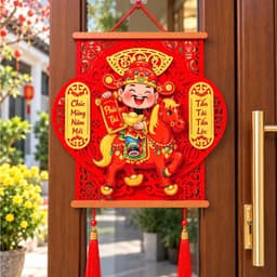 [TẾT2027]Lắc Đầu Thần Trang Trí Lễ Hội Treo Dây Chuyền Phong Cách Truyền Thống Mang Ý Nghĩa Phước Lành 8