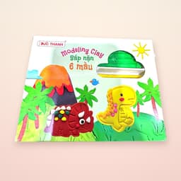 Vỉ 10 màu đất nặn ĐỨC THANH,để lâu không cứng, tái sử dụng, an toàn không dính tay, màu sắc sáng dành cho bé sáng tạo 8