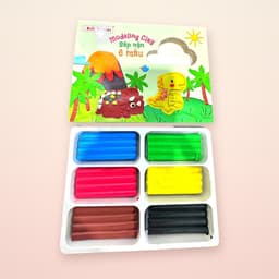 Vỉ 10 màu đất nặn ĐỨC THANH,để lâu không cứng, tái sử dụng, an toàn không dính tay, màu sắc sáng dành cho bé sáng tạo 7
