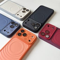 Ốp Lưng iphone Lưng Sóng Nhám 2 Màu Viền Silicon Hỗ  Trợ Từ Tính cho IPhone 11 12 13 14 15 16 17 18 Pro Max Plus Air 3