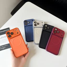 Ốp Lưng iphone Lưng Sóng Nhám 2 Màu Viền Silicon Hỗ  Trợ Từ Tính cho IPhone 11 12 13 14 15 16 17 18 Pro Max Plus Air 4
