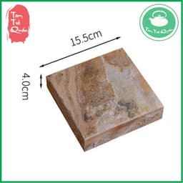Khay kê ấm trà vuông acrylic giả đá thô có đèn led 8