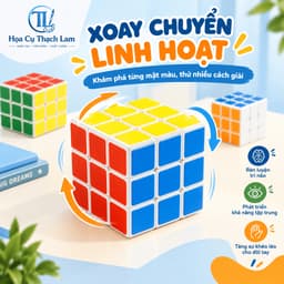 [Tặng Sách Hướng Dẫn Chơi] Rubik 3x3 Đồ Chơi Trí Tuệ Cho Bé Rèn Tư Duy Logic 6