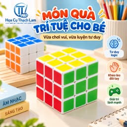 [Tặng Sách Hướng Dẫn Chơi] Rubik 3x3 Đồ Chơi Trí Tuệ Cho Bé Rèn Tư Duy Logic 9