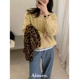 𝟏𝟒𝐚𝐦.𝐬𝐭𝐮𝐝𝐢𝐨 | Áo Len Nữ ERUME Cổ Tròn Dệt Kim Vặn Thừng Sợi Dày Dặn Phong Cách Hàn Quốc Mặc Thu Đông Thanh Lịch 9