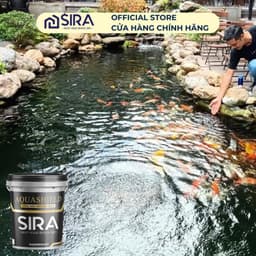 [2KG] Sơn Chống Thấm Bitum SIRA P500 – Chống Thấm Mái Tôn, Sàn Mái, Máng Xối, Tường Và Bể Xi Măng – Tặng Chổi 8