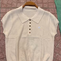 Áo Len Sợi Tiêu Nữ Cộc Tay Cổ Bẻ - Áo Polo Dệt Kim Tay Ngắn Dáng Trẻ Trung Mềm Mát 9 Màu (50-60kg) 7
