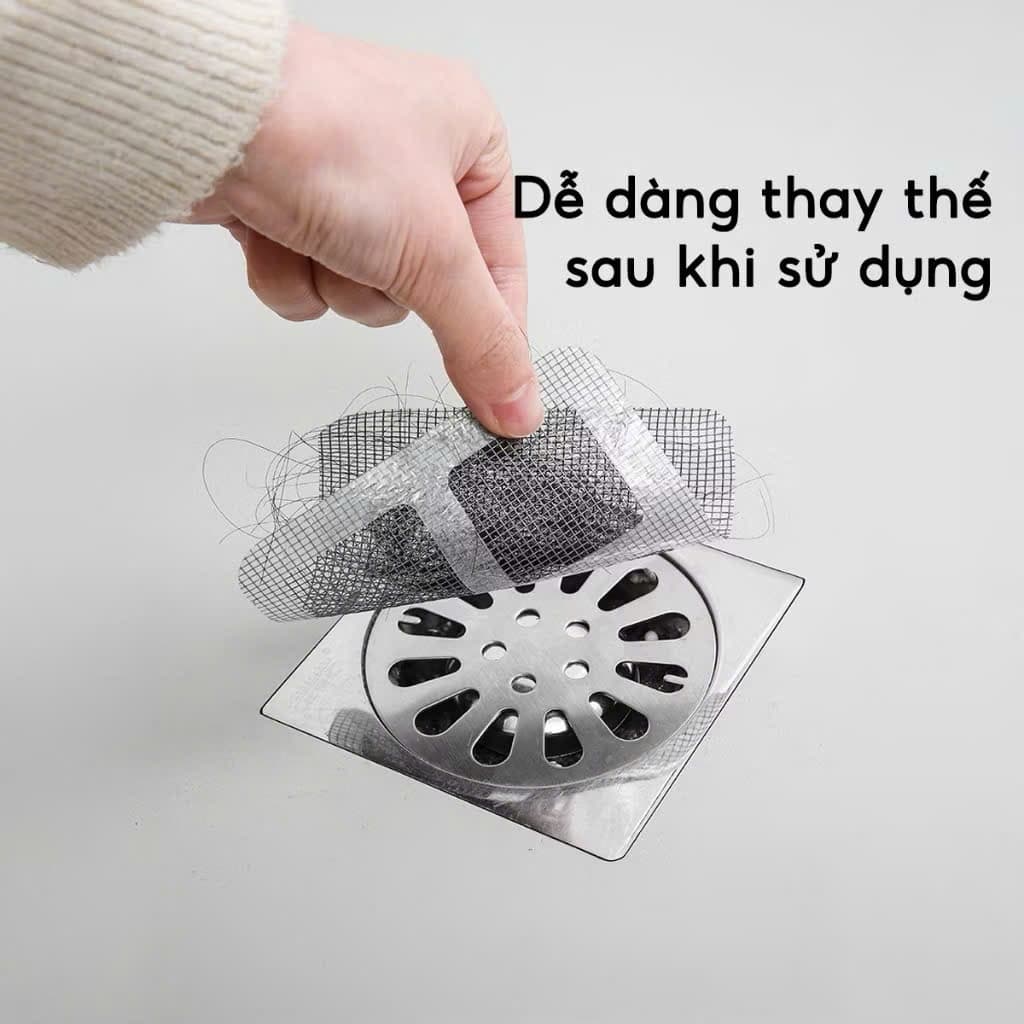 Lưới lọc rác chống tắc nghẽn cống thoát nước 10 x 10 cm - 20 pcs - 20Pcs