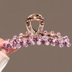 Kẹp Tóc Càng Cua Đính Đá Pha Lê Lấp Lánh Cao Cấp, Kẹp Tóc Nữ Búi Tóc Sang Trọng, Giữ Tóc Chắc Chắn CEM Xinh 4
