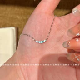 Bộ nhẫn vòng bông tai xanh saphire hai lớp đính đá thiết kế độc đáo 3