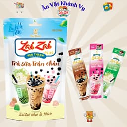 Kẹo thạch Zai Zai plus Vị Trà sữa trân châu 320g - 650g - 700g- HÀNG CHÍNH HÃNG 1