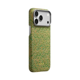 [Có iP18] Ốp PITAKA Edge Case – WIND OVER WHEAT Bản Hở Viền Có Nút Control – Siêu Phẩm Từ Sợi Aramid Dệt cho iP 5