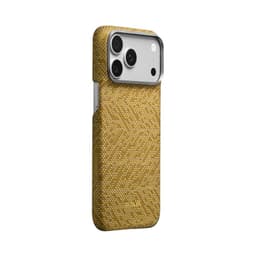[Có iP18] Ốp PITAKA Edge Case – WIND OVER WHEAT Bản Hở Viền Có Nút Control – Siêu Phẩm Từ Sợi Aramid Dệt cho iP 3