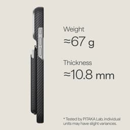 Ví PITAKA Kiêm Giá Đỡ Hít Nam Châm Chất Liệu Cadmyra™Dệt Mềm Siêu Nhẹ 38g Chính Hãng Cao Cấp 8
