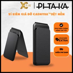 Ví PITAKA Kiêm Giá Đỡ Hít Nam Châm Chất Liệu Cadmyra™Dệt Mềm Siêu Nhẹ 38g Chính Hãng Cao Cấp 1