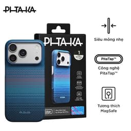 [Có iP18] Ốp PITAKA Edge Case – MOONRISE 2.0 & 1001 NIGHTS Hở Viền Có Nút Control – Siêu Phẩm Từ Sợi Aramid Dệt cho iP 3