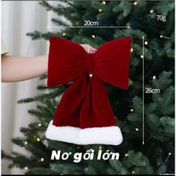 Tất Len thủ công Size 40cm đồ trang trí cây thông noel rực rỡ giáng sinh 6